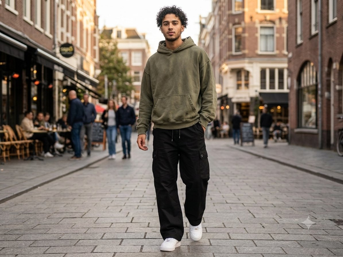 Pantalon Baggy cargo marron taille M neuf 