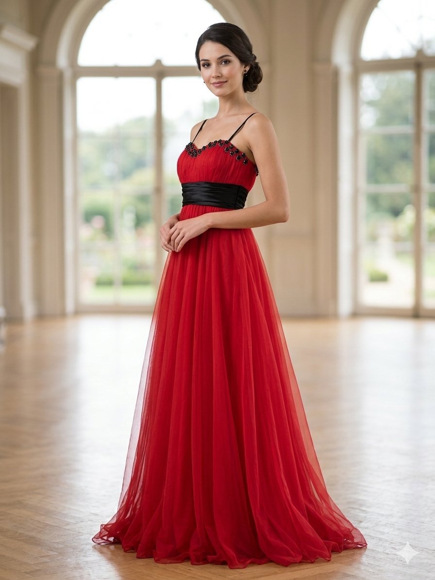 Robe soirée rouge taille 42