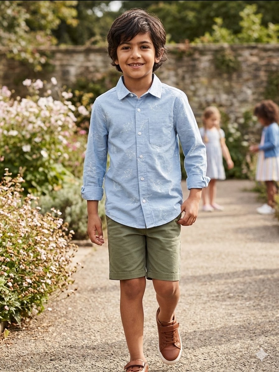 Chemise imprimée pour enfant 9ans 