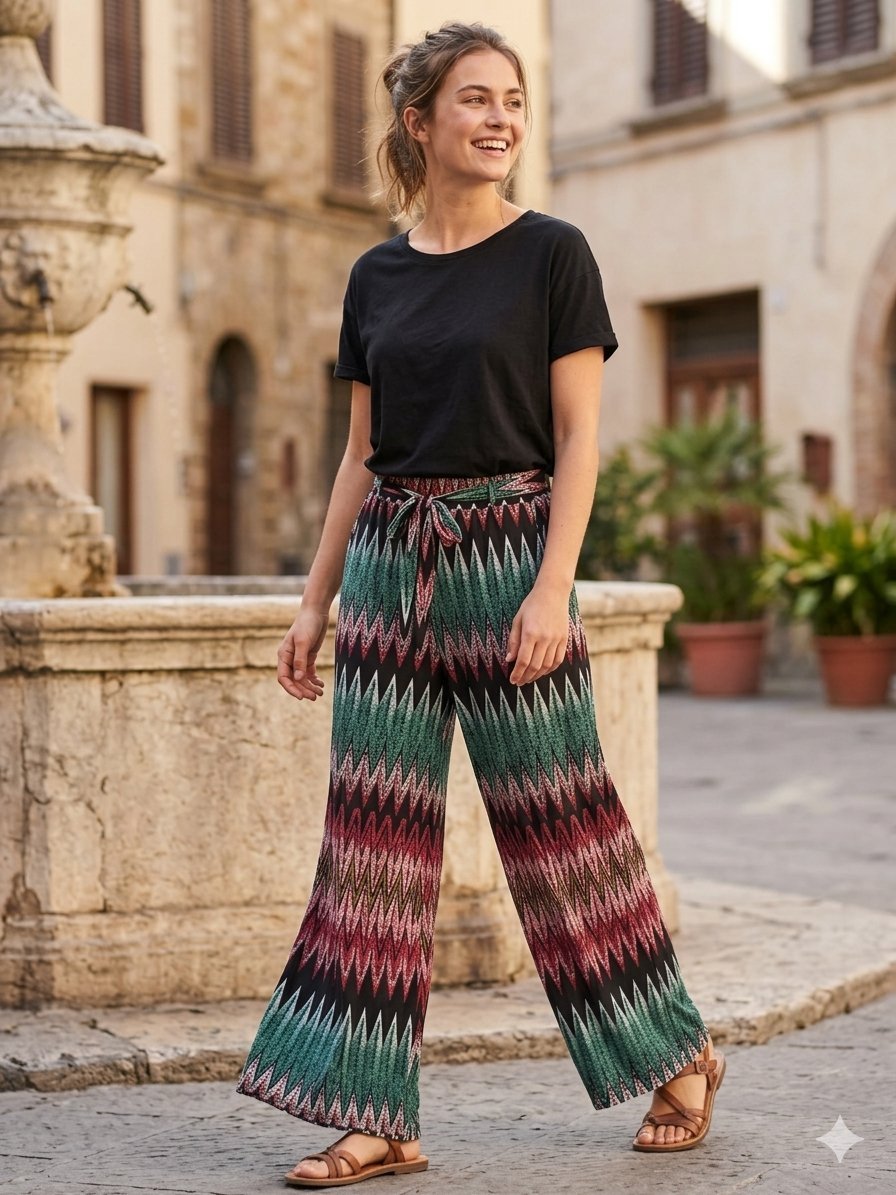 Pantalon large taille L 