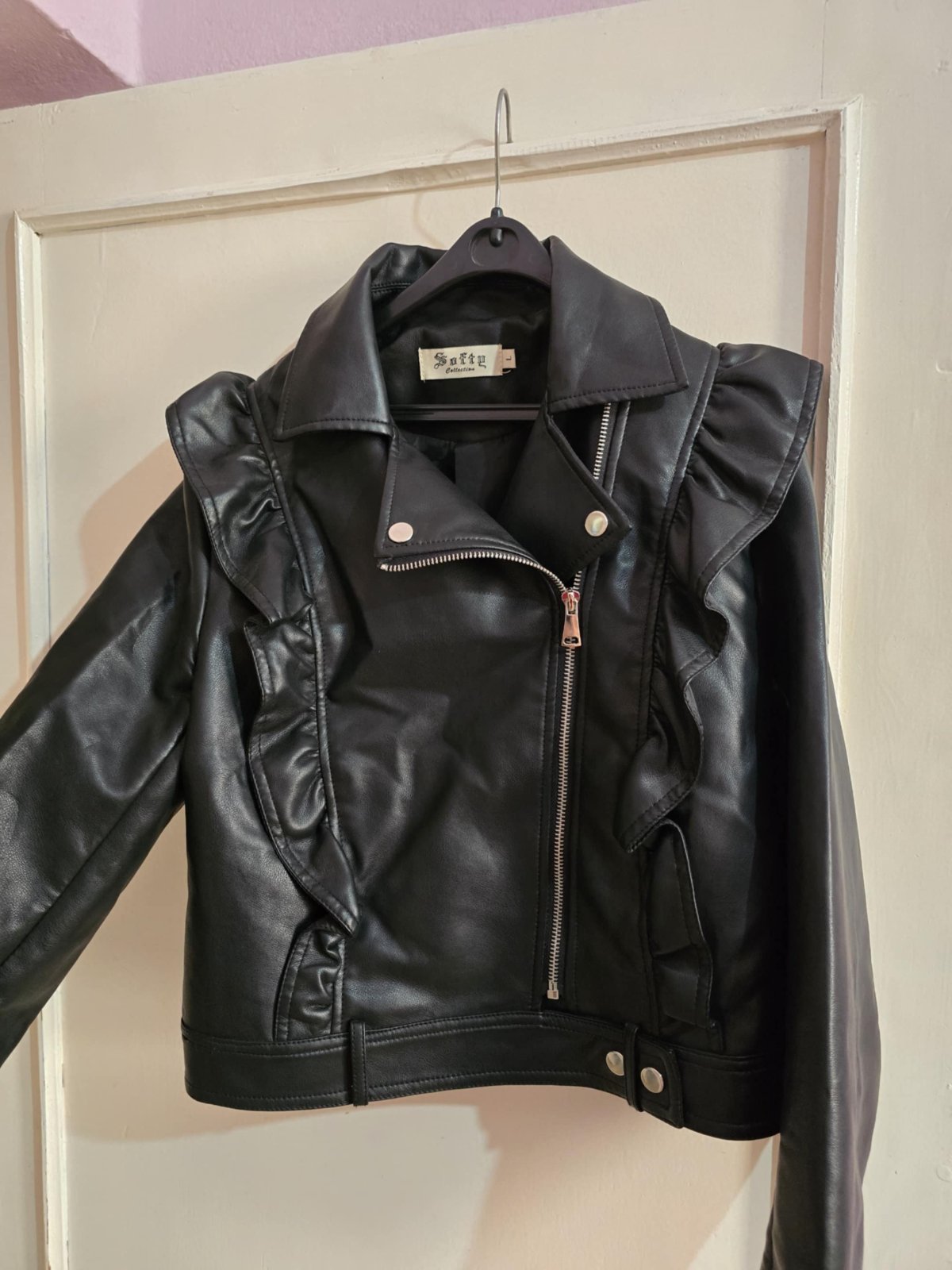 Veste en similicuir taille L