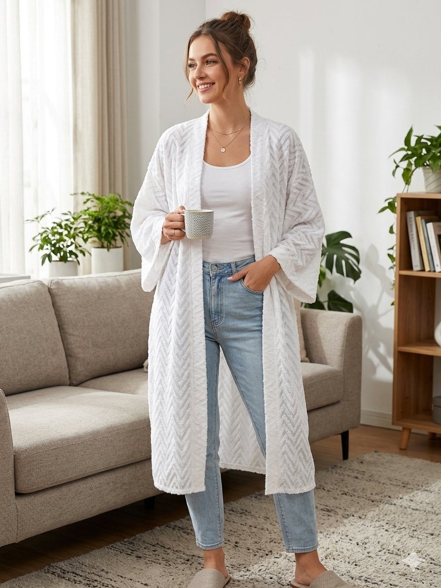 Kimono blanc taille unique 