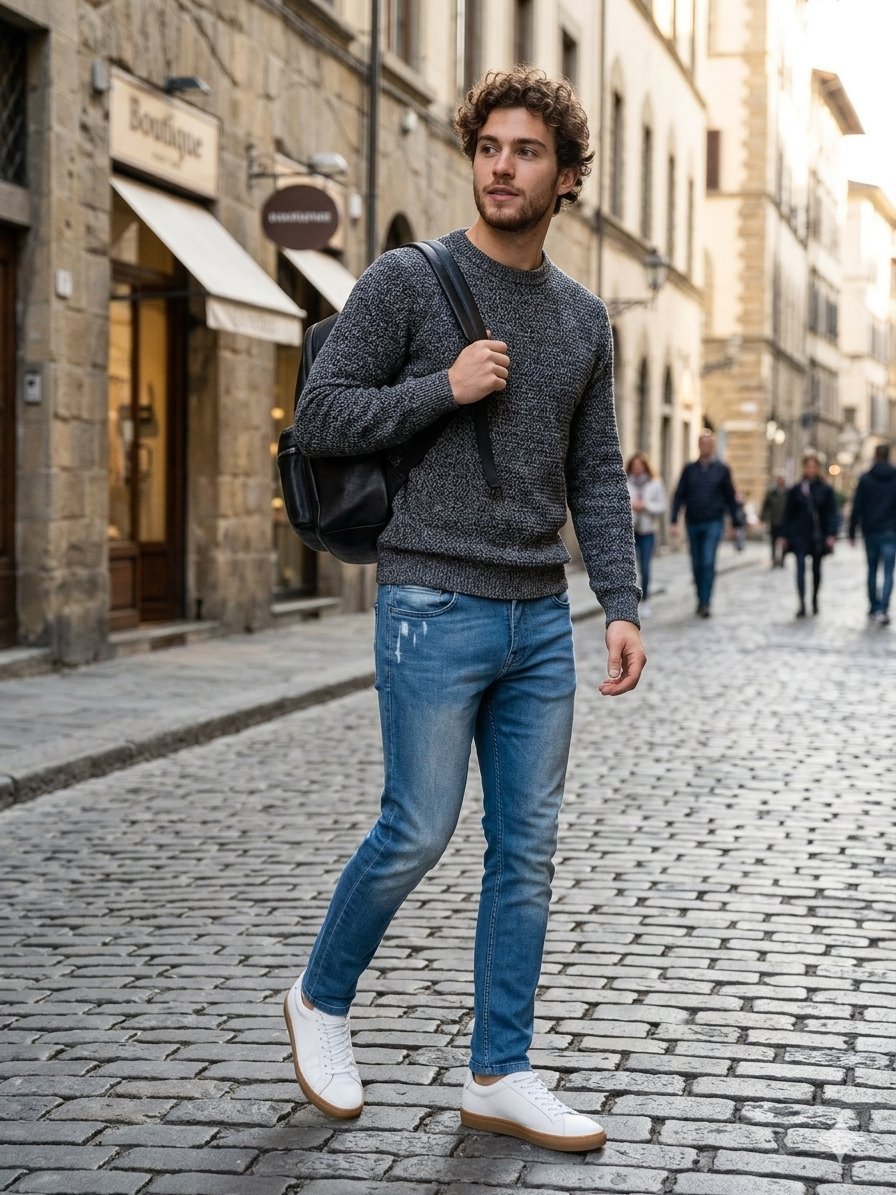 Jeans carotte exist bleu taille 38
