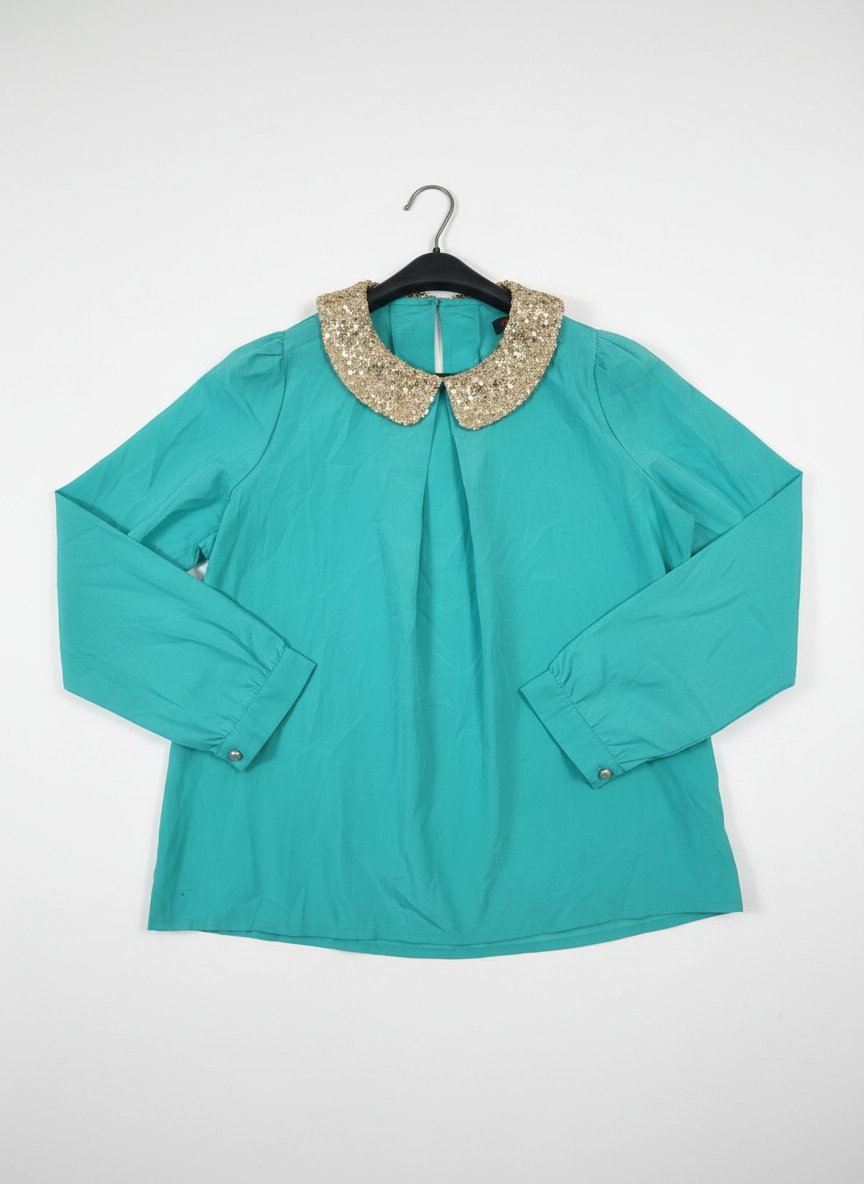 Chemisier vert d'eau taille s/m