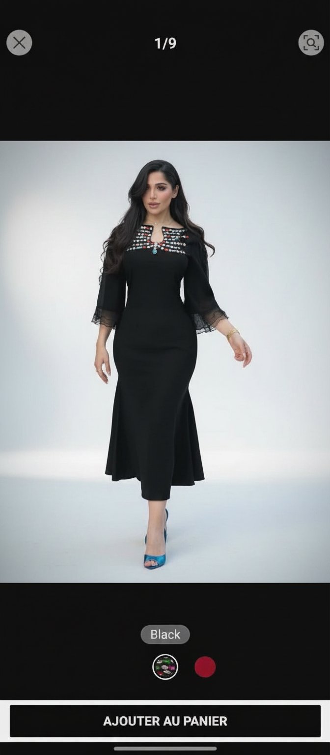 Robe noire shein taille s /m