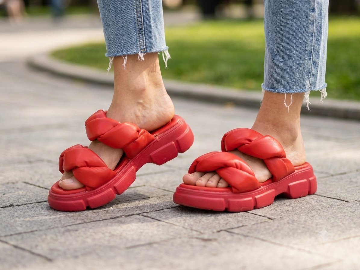 Mules rouge pointure 38