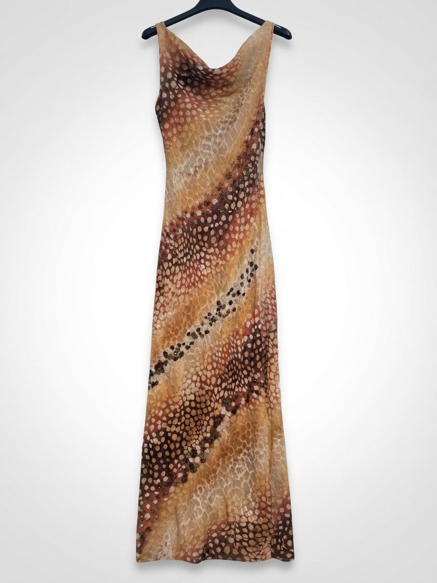 Robe longue de soirée fluide
