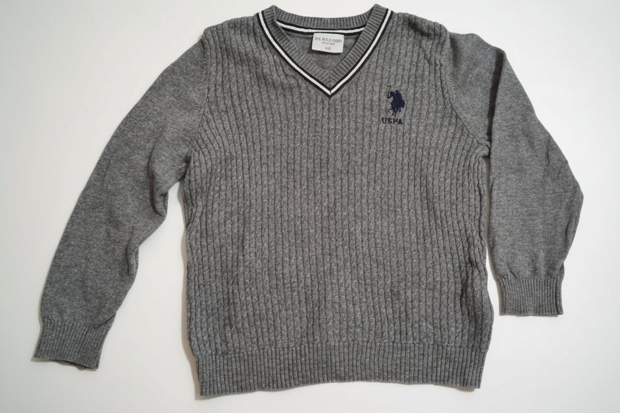 Pull gris Polo