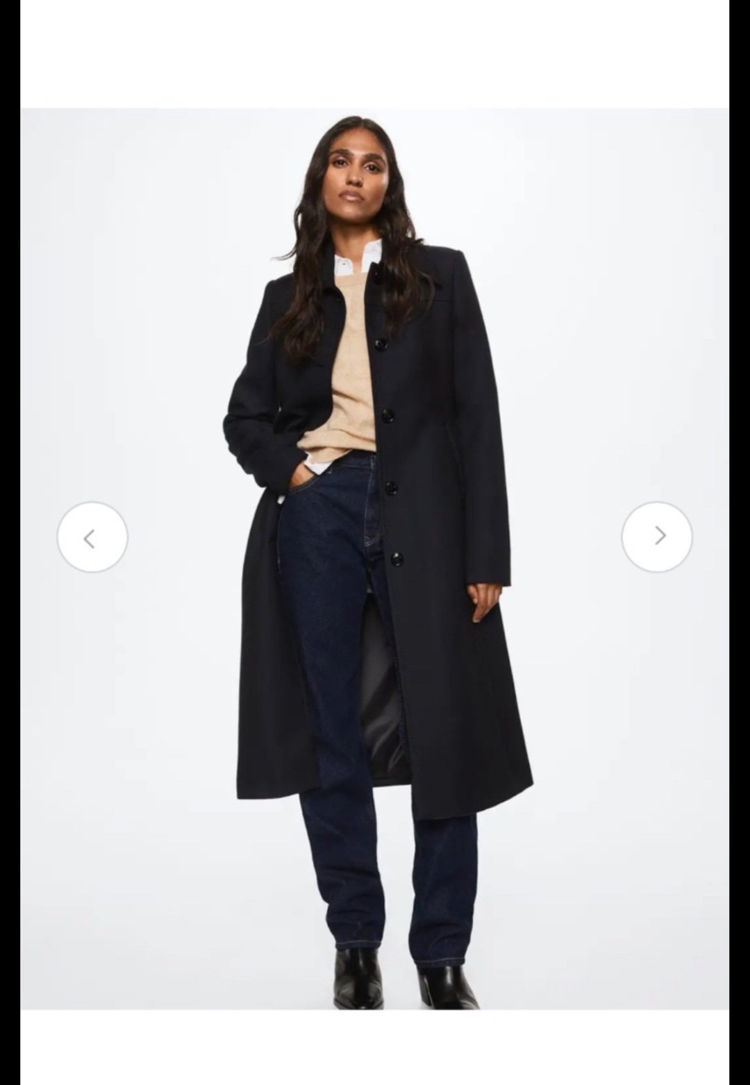 Manteau blazer long mango T38