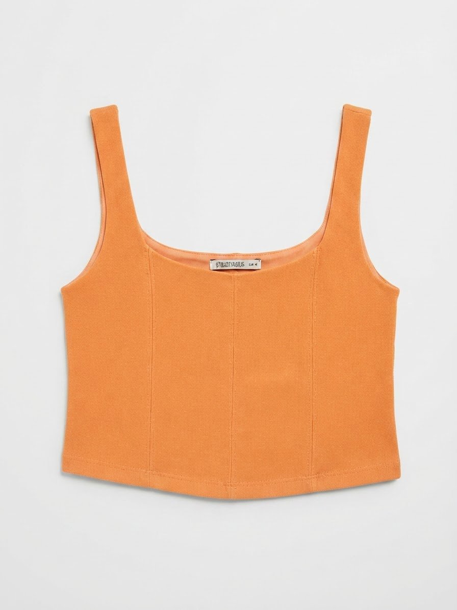Top orange de chez stradivarius 