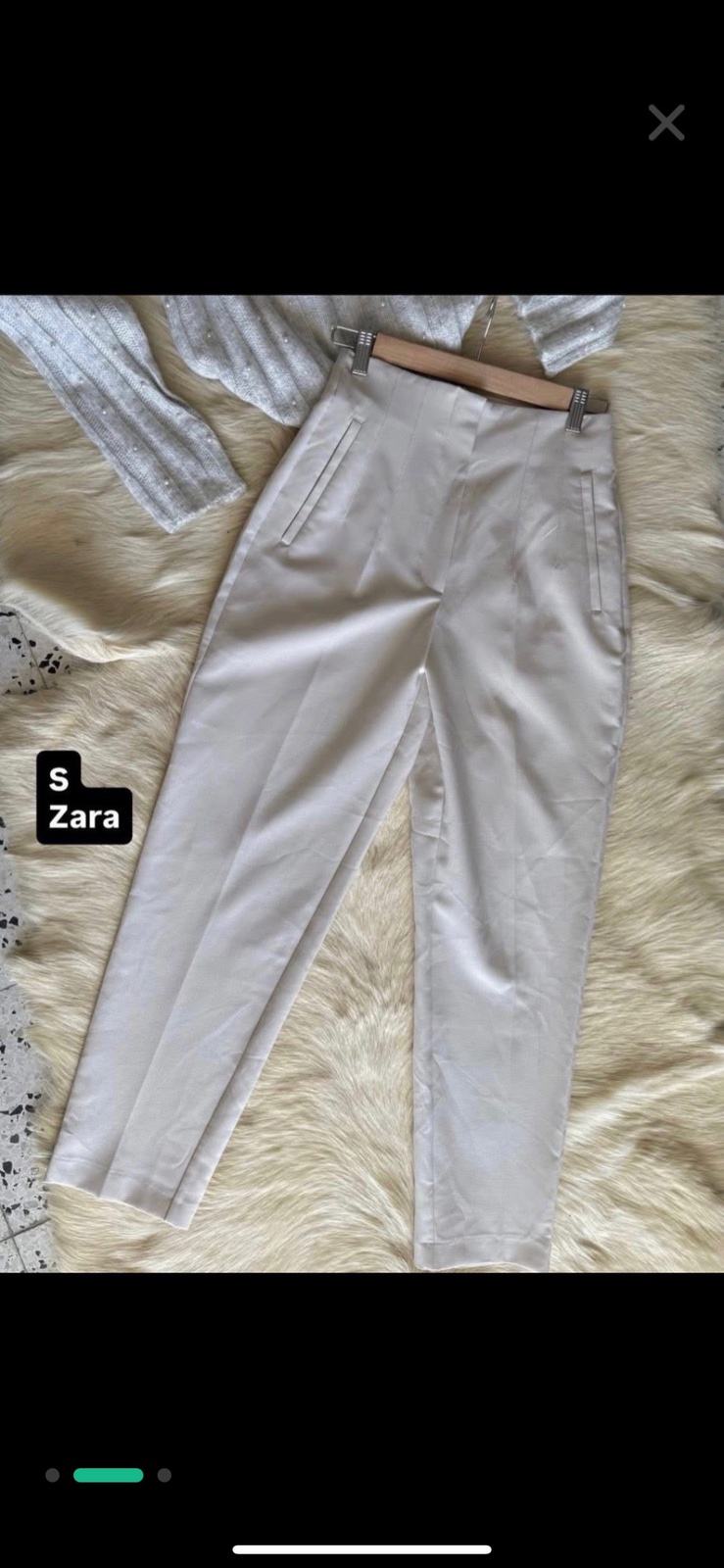Pantalon nude zara taille S 🤎