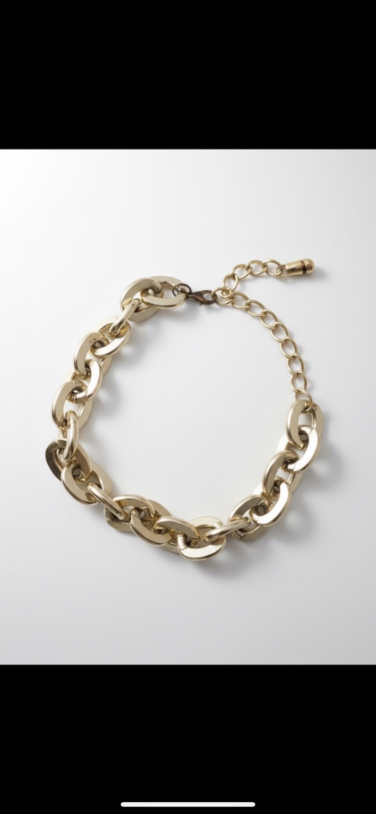 Collier strass en acier inoxydable 💛