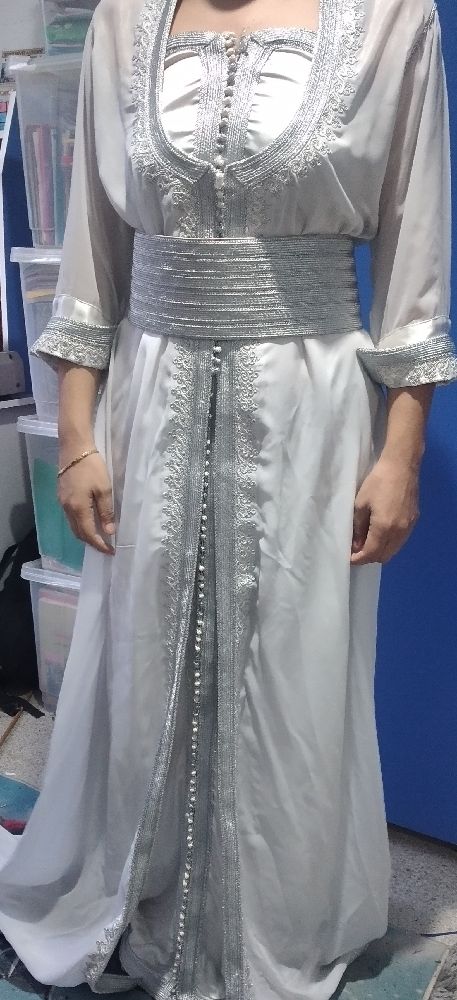 magnifique caftan blanc