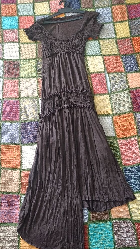 jolie robe marron tendance 