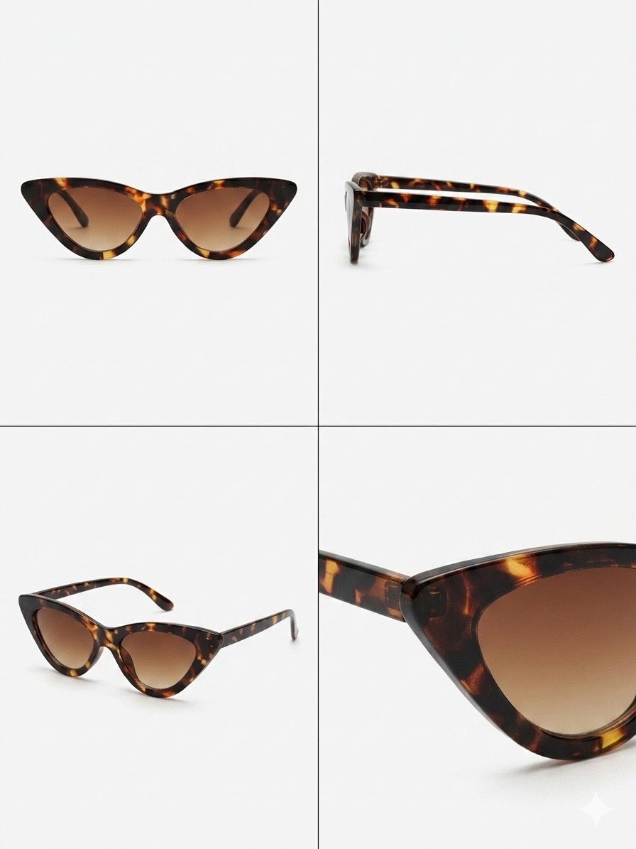 Lunettes de soleil leopard style chat