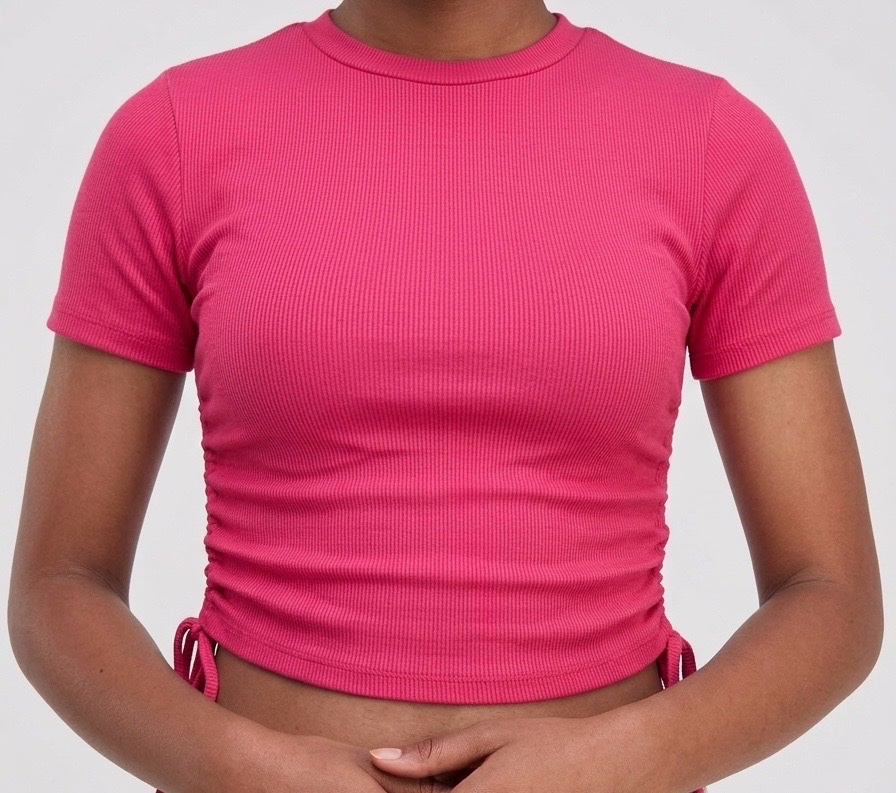 Top Rose manches courtes Zara