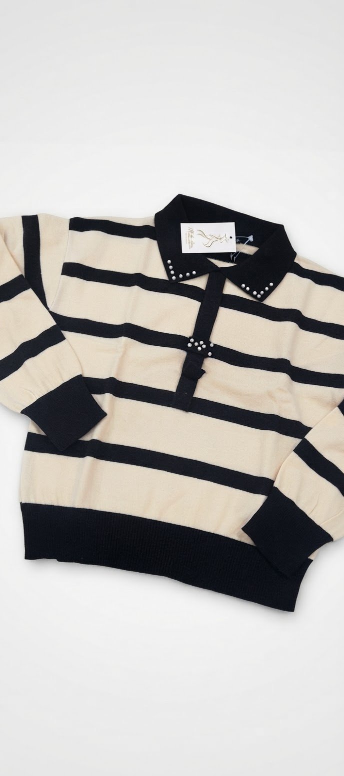 Pull femme rayure 