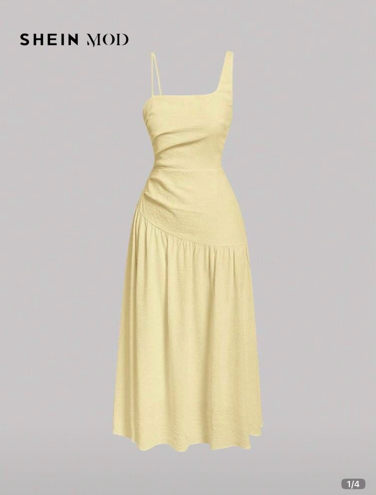 Robe butter yellow maxi 
