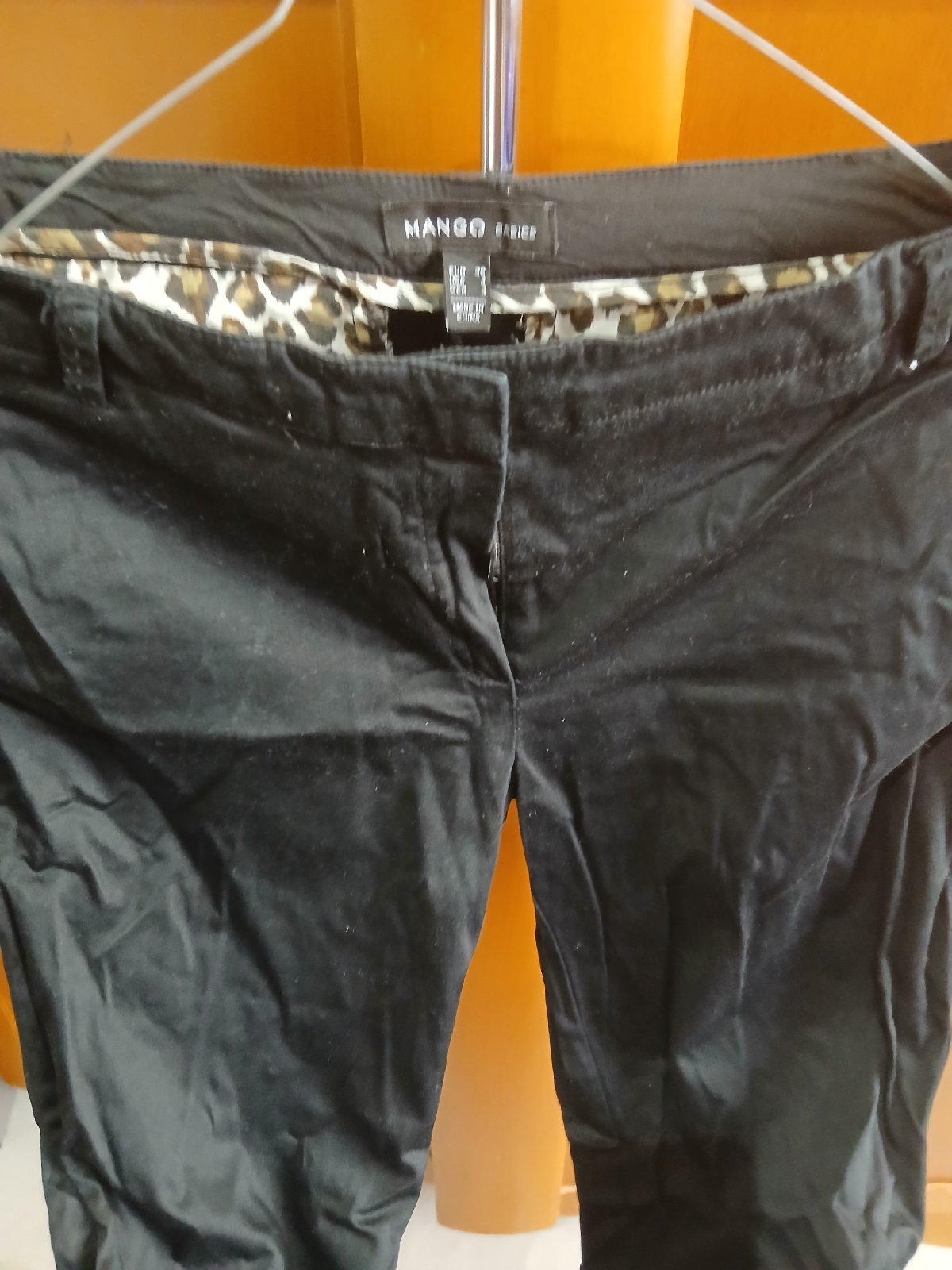 Pantalon noir mango taille 36 etat neuf