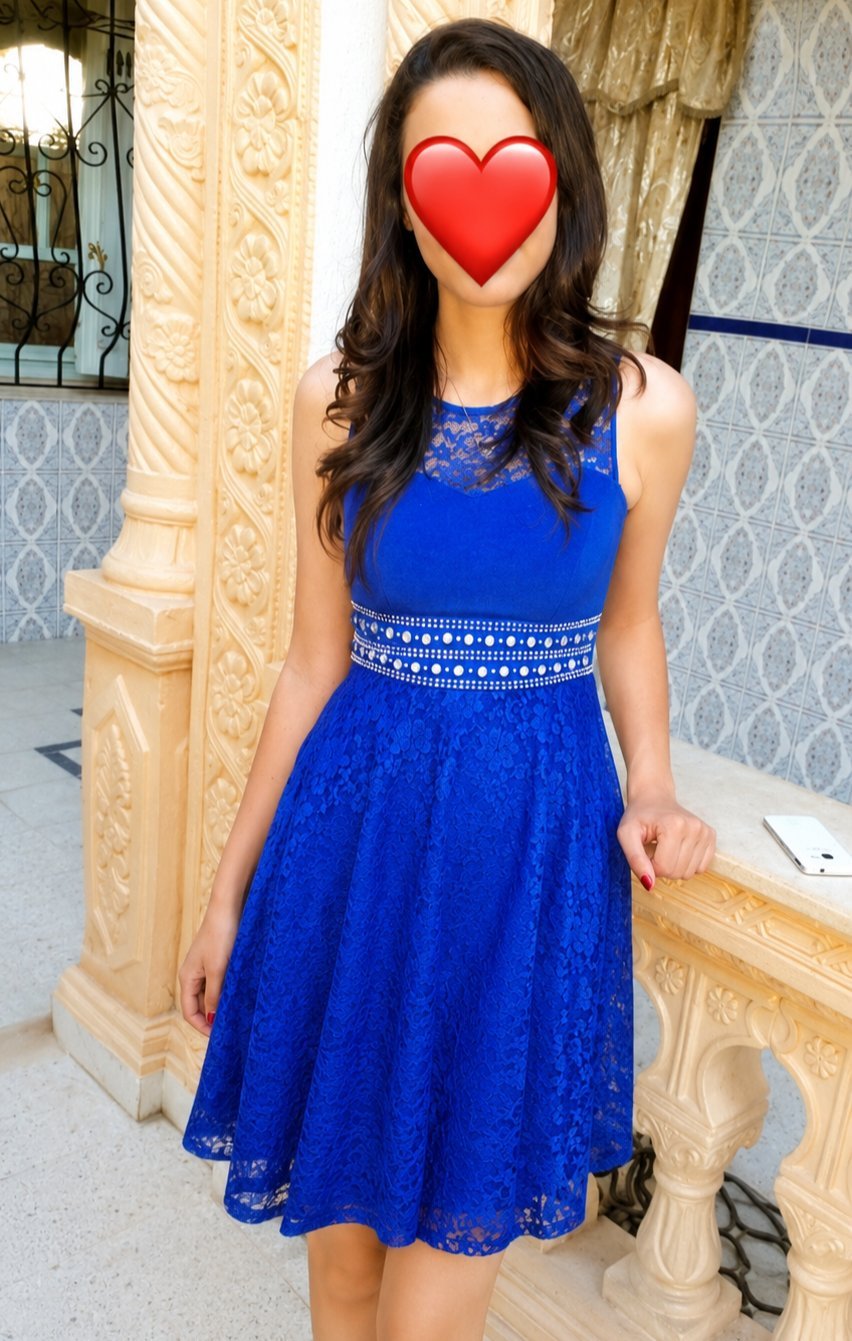 Robe bleue élégante