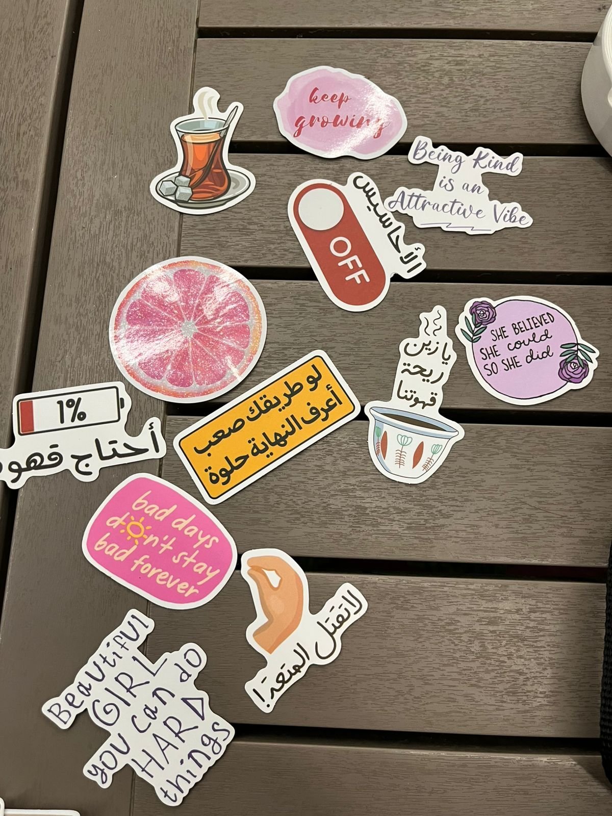Set of 20 stickers 
