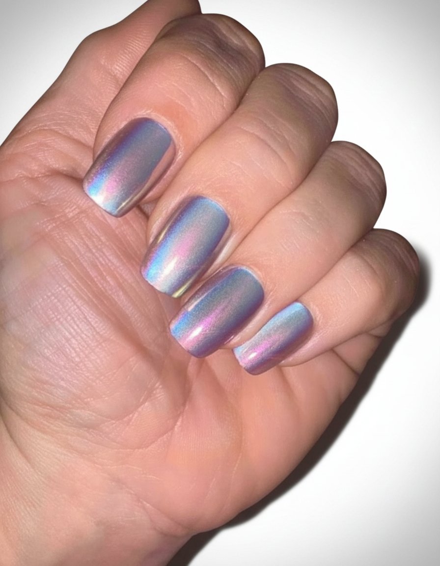 Press on nails mirror effect 💜 