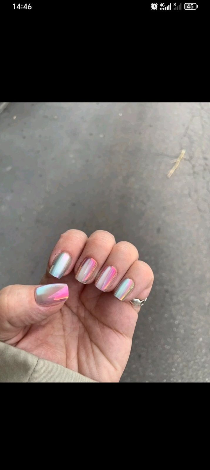 Press on nails mirror effect 