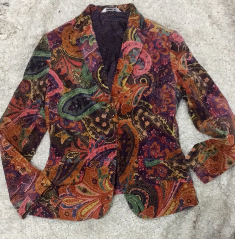 Blazer multicolore  en velour PIÚ&PIÚ 