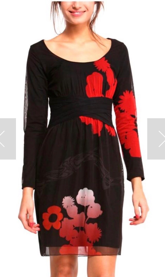 Robe desigual noir manche longue 🖤❤️