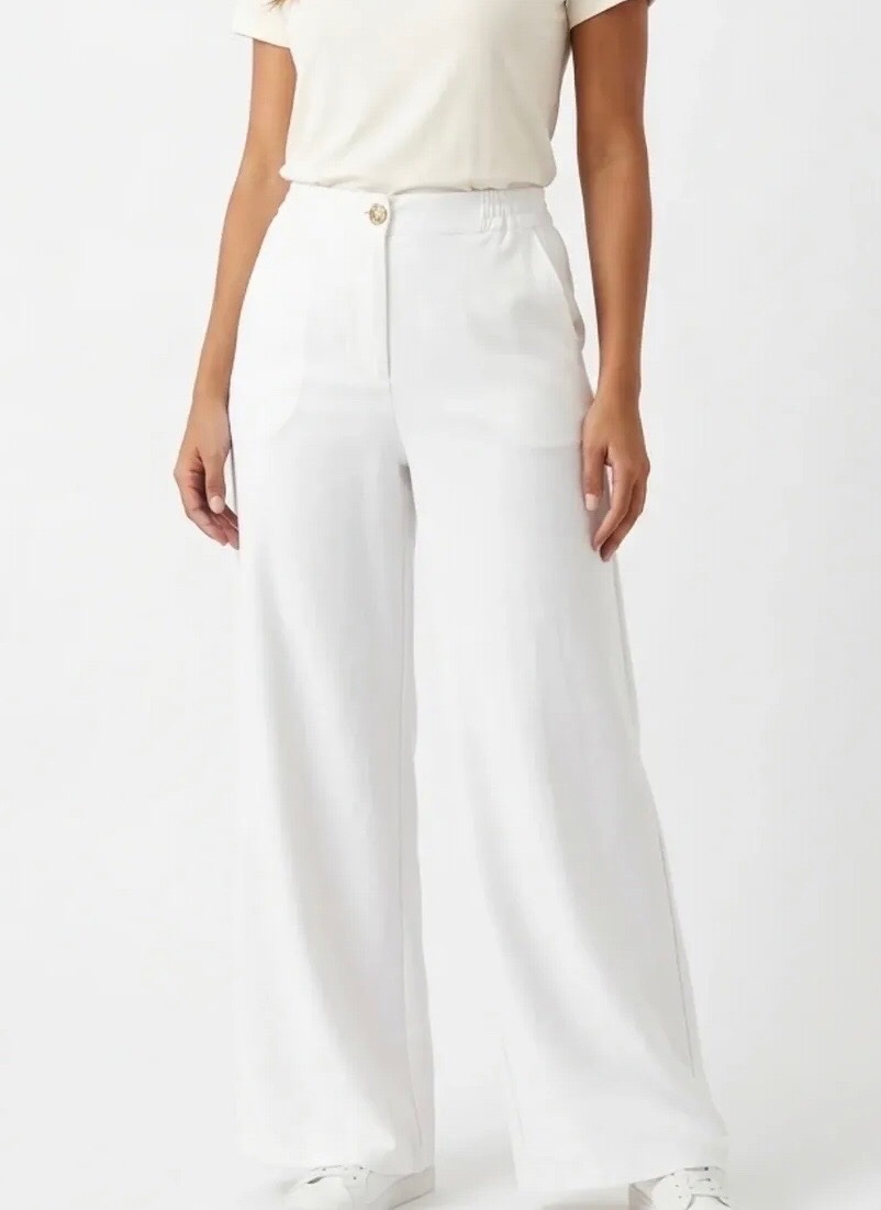 Pantalon d'été Blanc neuf large tendance 