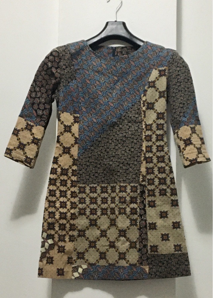 Robe courte jacquard Zara taille 36 👘 manche 3/4 