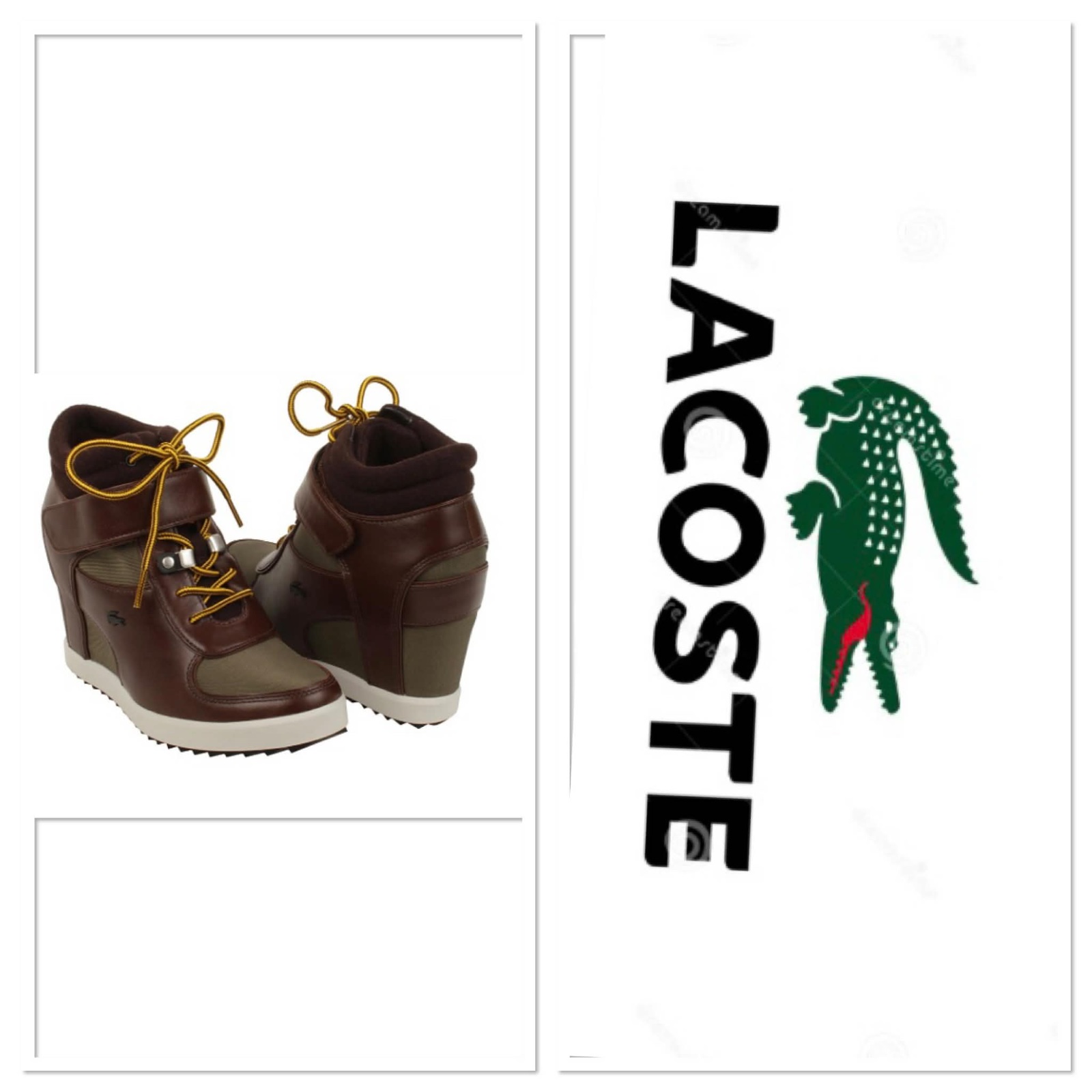 Baskets compensées Lacoste authentique 
