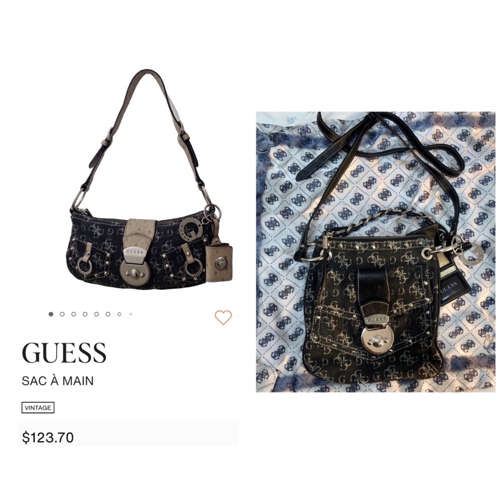 Sac et foulard guess en soie authentique en très très bon état ❤️
