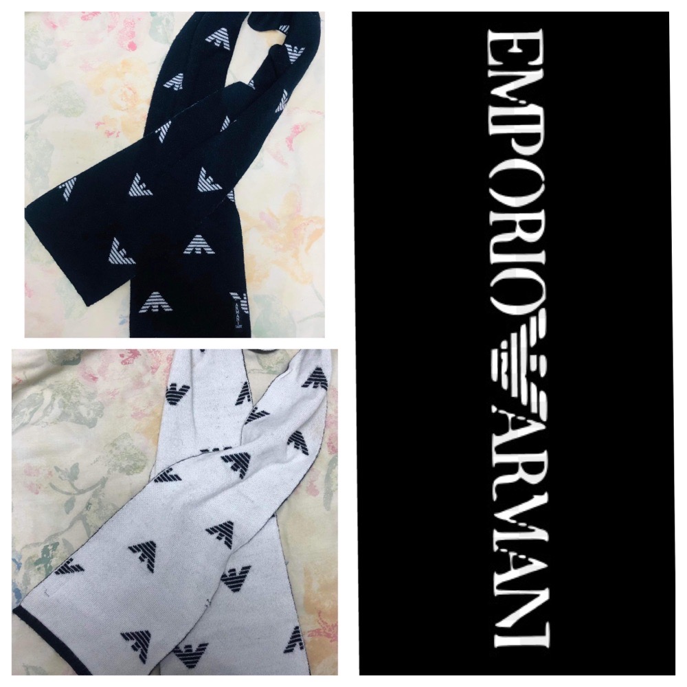 Cachecol EMPORIO ARMANI authentique en 2 faces en très très Bon état 