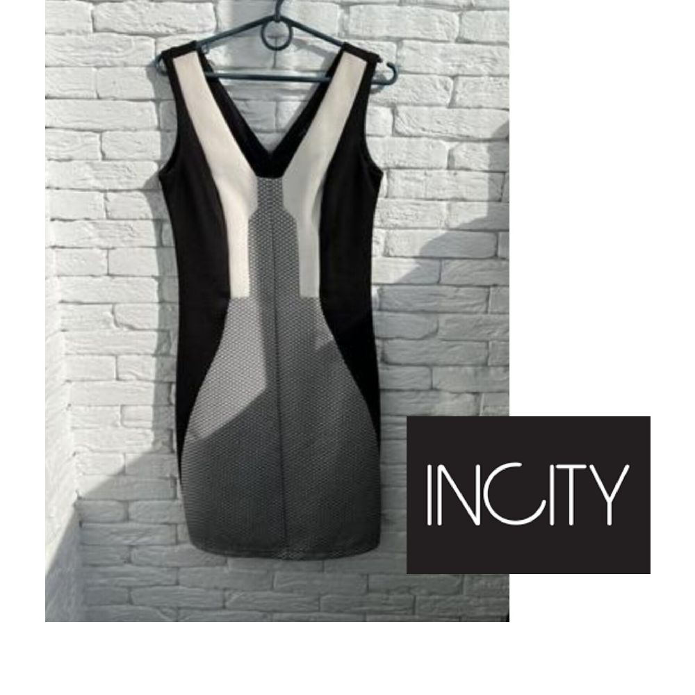 Elegant black and white dress 