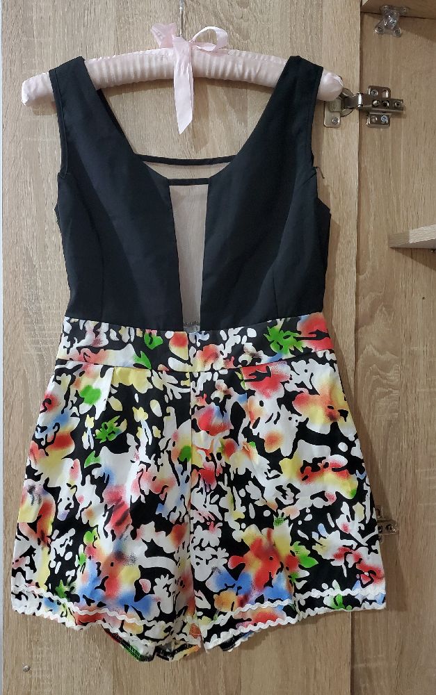 Combi-short fleurie