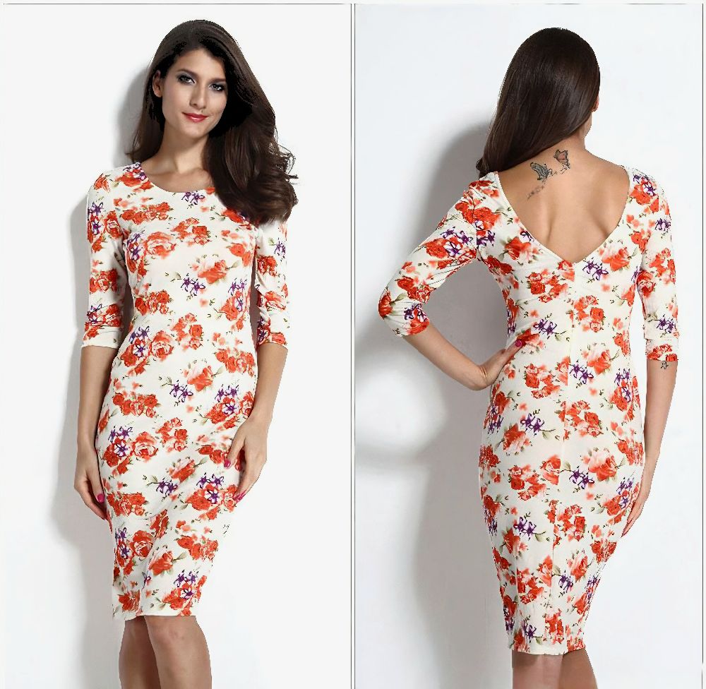 Robe fleurie stretchy