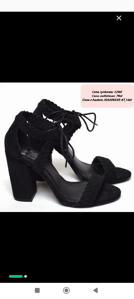Sandales à talons noir 