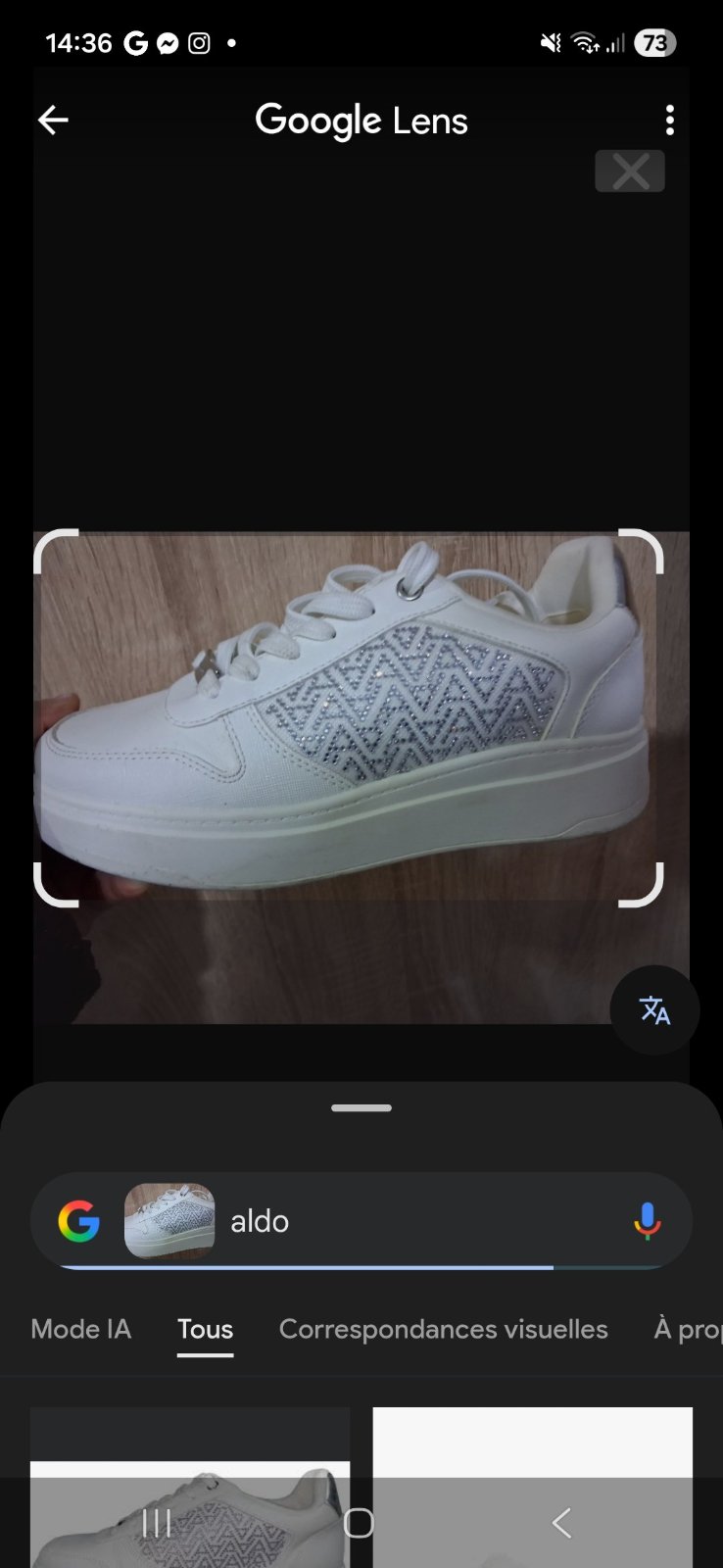 Basket blan aldo 