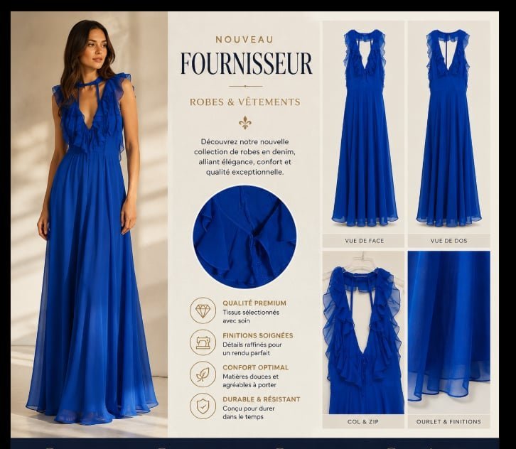 Robe bleu 