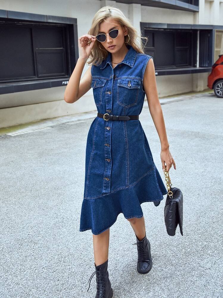 Robe jeans taille M/L