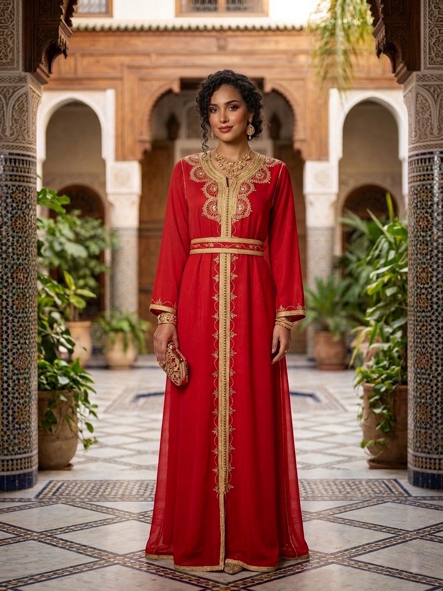 Caftan rouge 