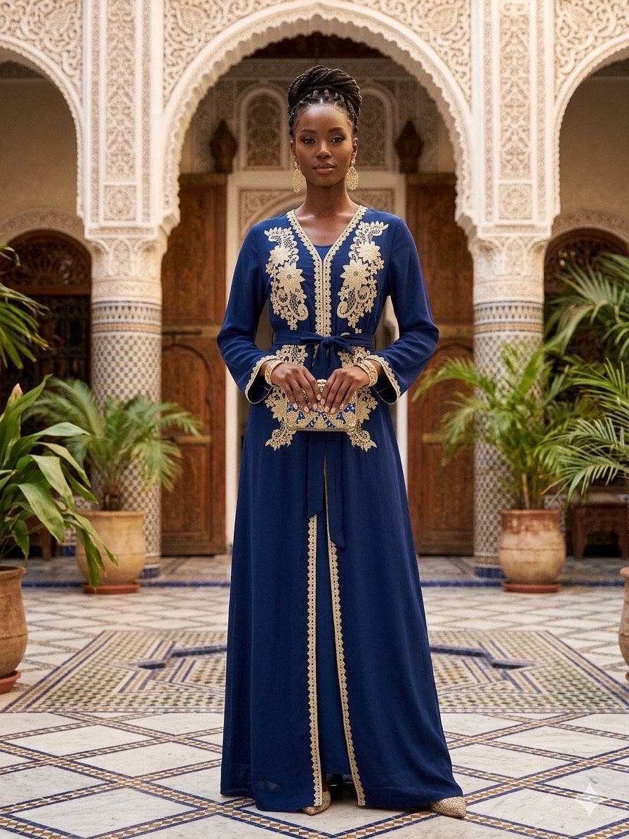 Kaftan bleu marine ✨