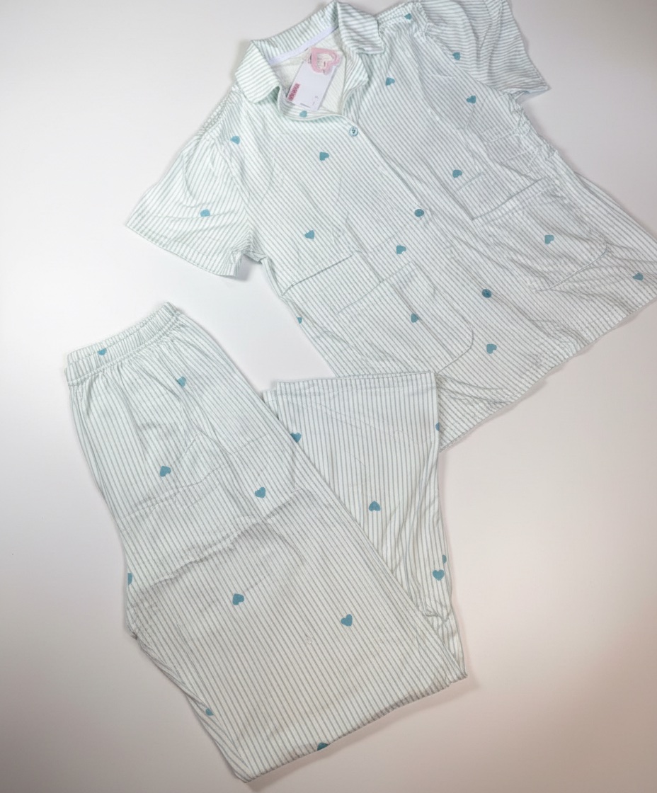 Pyjama vert d'eau avec etiquette comfortable 