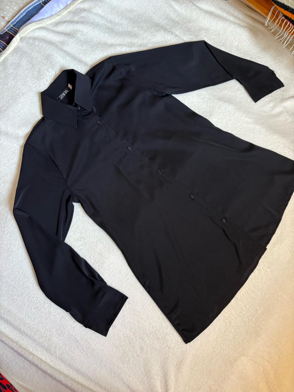 Chemise longue satinè