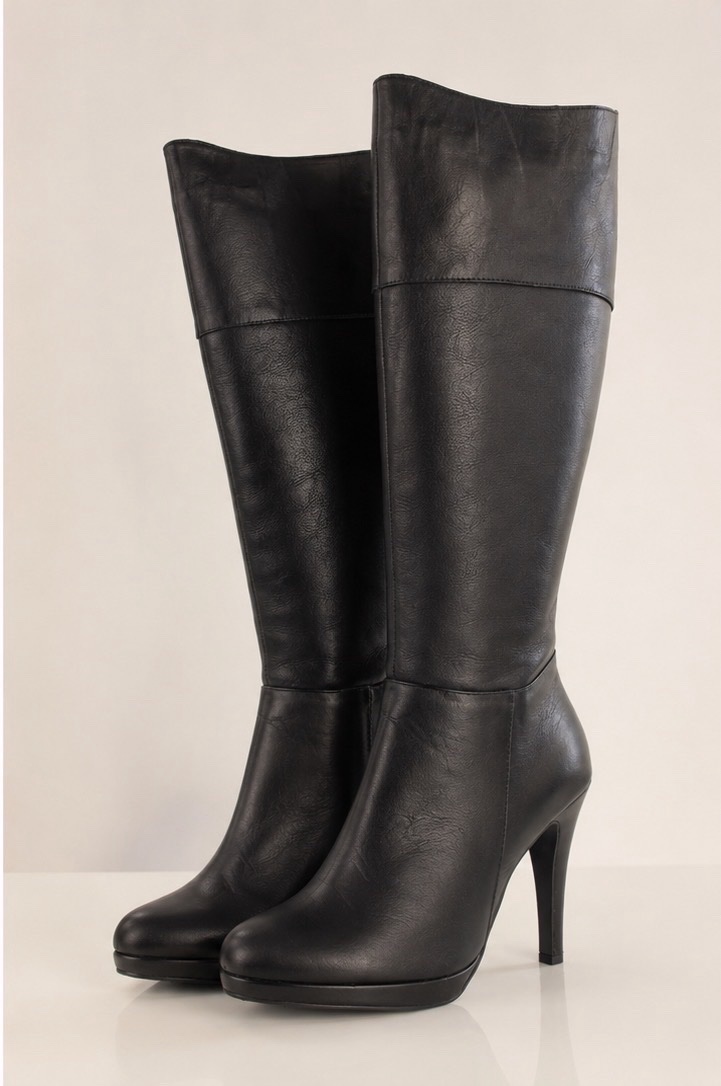 Botte noir cuir