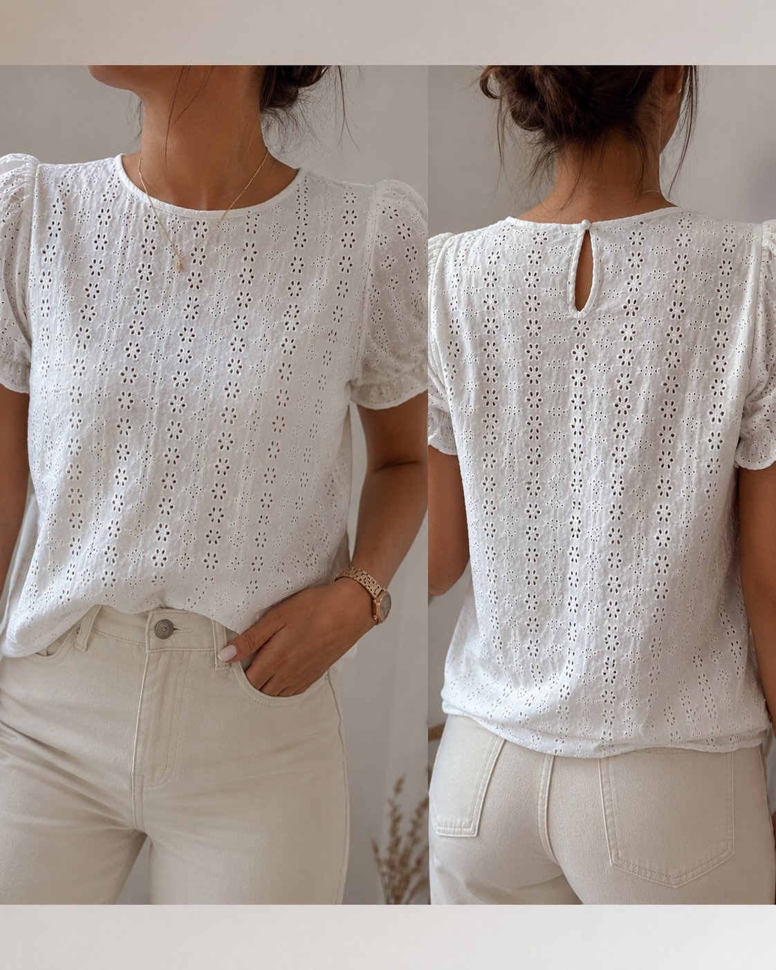 Haut en broderie 