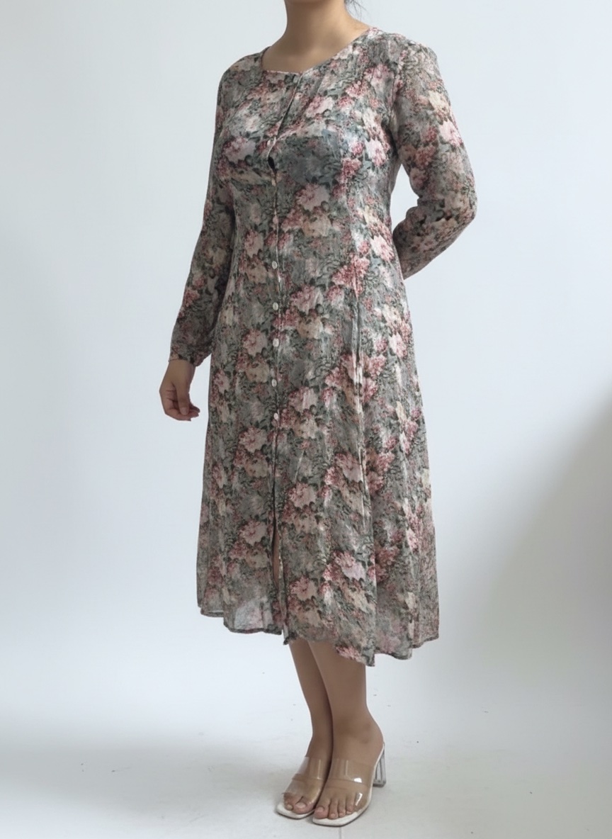 Robe de jour multicolore