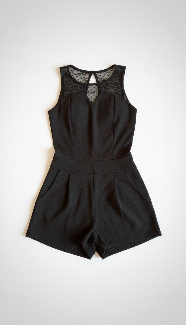 Combi short noir 