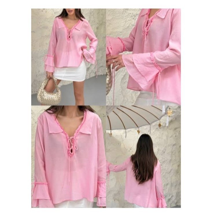 Chemise rose 